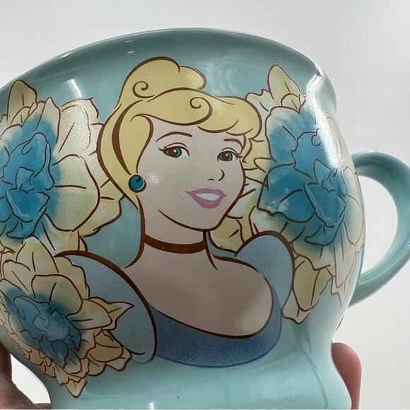 Disney Store Cinderella Princess Character Soup Mug Cup Blue - Picture 6 of 6